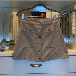 Altar’d State faux suede mini skirt